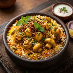 Mushroom Biryani