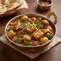 Special Kadhai Paneer Mushroom