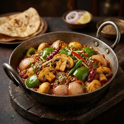 Mushroom Kadhai