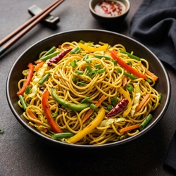 Veg Singapore Chow Mein