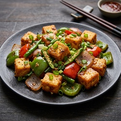 Chilli Paneer (Dry)