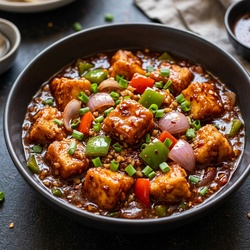 Chilli Paneer (Gravy)