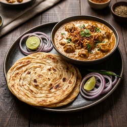 Korma Chaap + 1 Paratha