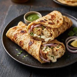 Paneer Malai Tikka Roll (1 Pc)