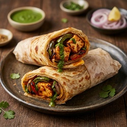 Paneer Masala Tikka Roll (1 Pc)