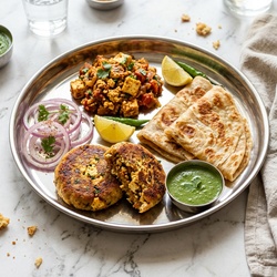 Veg Paneer Kabab Paratha