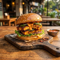 Tandoori Paneer Burger