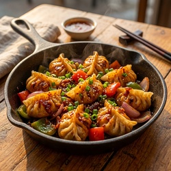 Veg Pan Fry Momos