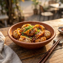 Schezwan Veg Momos
