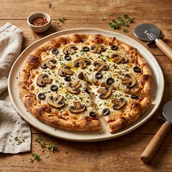 Mushroom Cheese Pizza