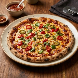 Hot Schezwan Cheese Pizza